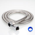 PLUMBINGMASTER 50pcs Shower Hose Stainless Steel Handheld Shower Head Hose Replacement with Brass Nut Long Fexible Shower Hose Extension