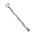 PLUMBINGMASTER 100pcs 8 Inch Flexible Toilet Connector Extension, 7/8 female x 7/8 male Hose Adapter, Stainless Steel Braided Hose to Toilet Tank Compatible